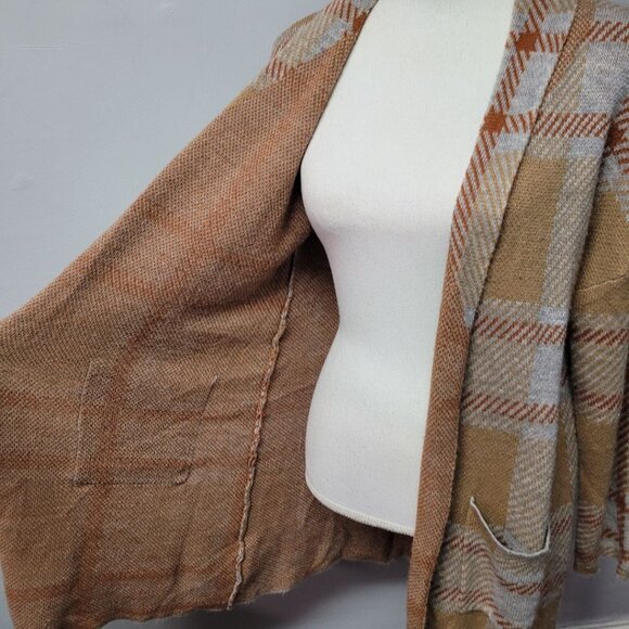 Andree by Unit Long Cardigan Sweater Brown Fall Soft Womens Small Earthy Cottage - Picture 4 of 12